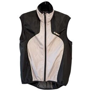 Men's Pearl Izumi Mesh Back Cycling Vest Black Grey Size Medium